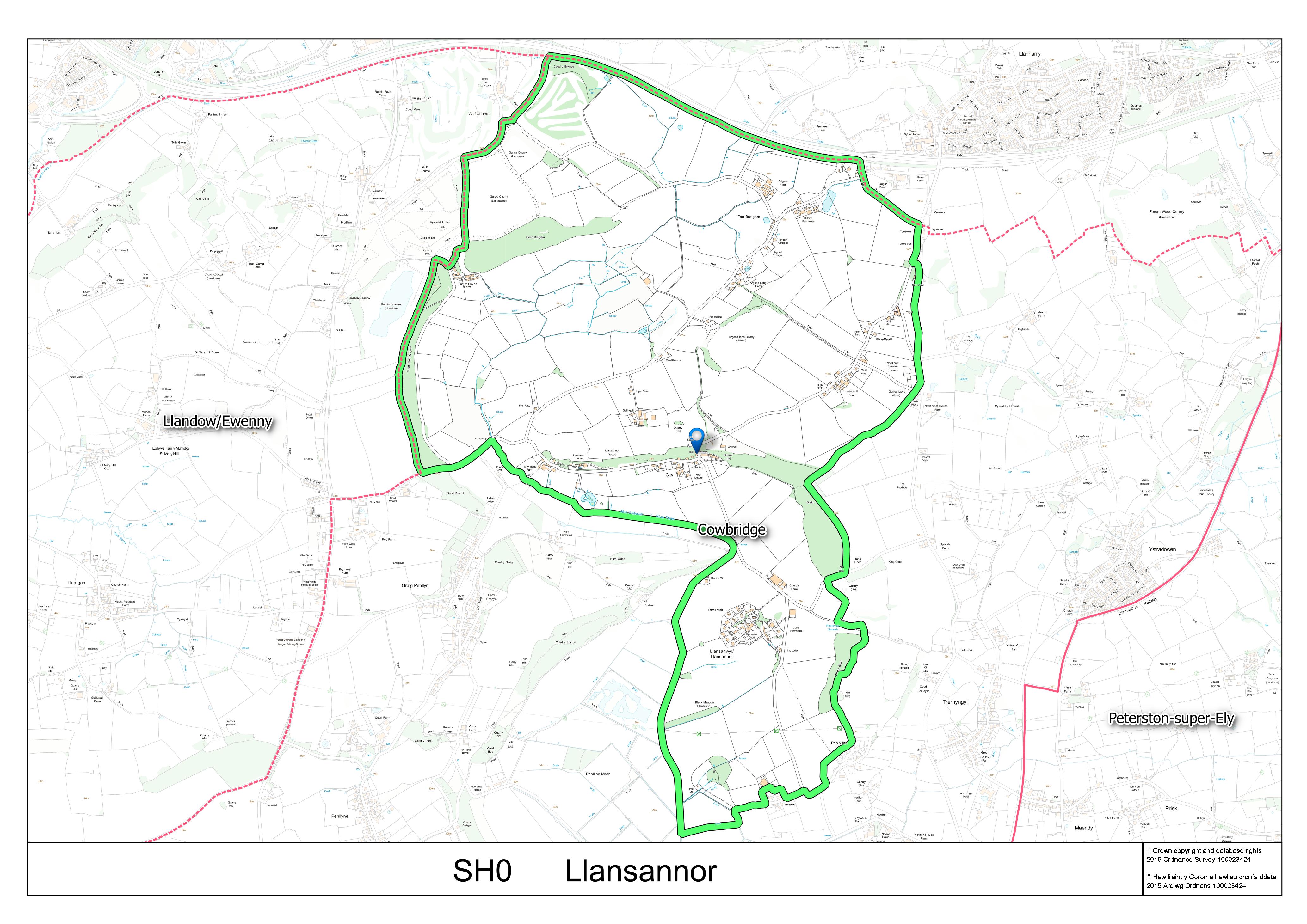 Llansannor Area Map